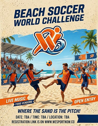 Beach Soccer Event! | Location: TBA 📅 Day & Time: TBA