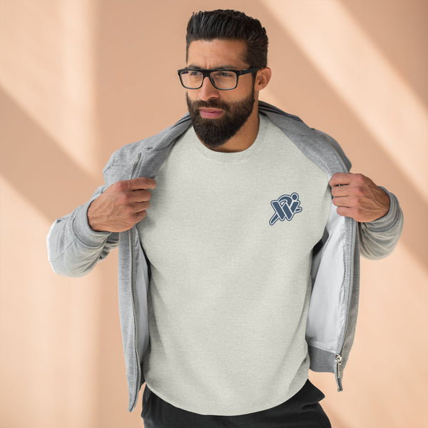 Minimalist Wave Chest Logo Sweatshirt