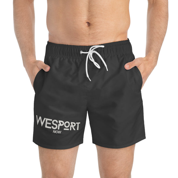 Swim Trunks — WESPORT Now Black Logo Swim Shorts