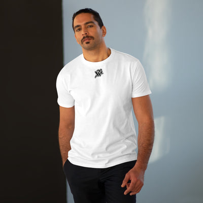 Minimalist Small Chest Logo Tee — Men's Modern-Fit Cotton Shirt