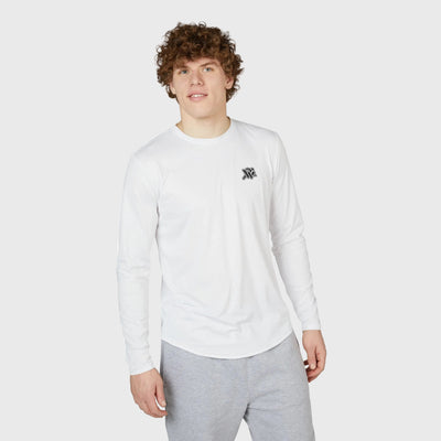 Men's UV Long Sleeve Shirt with Subtle Chest Logo — Lightweight Sun Protection