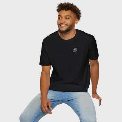 T-Shirt - Minimal Black Script Chest Logo