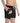 Men's Black Swim Trunks with Minimal White Surf Logo