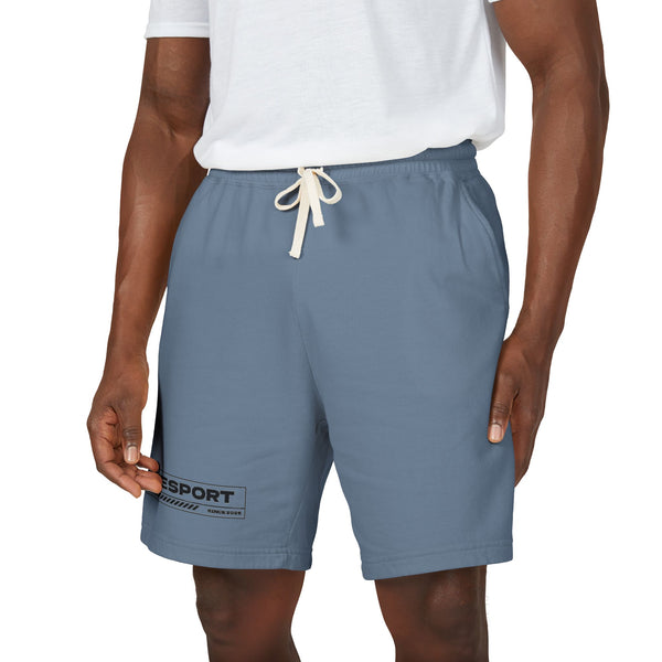 Fleece Sweat Shorts - "Wesport" Logo Casual Lounge Shorts