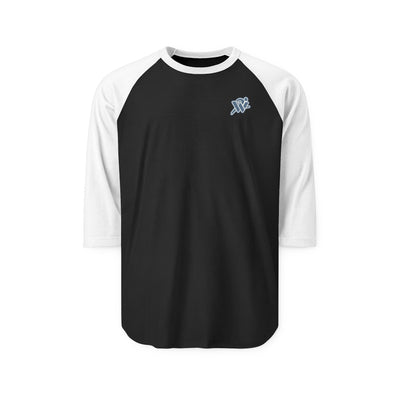 Raglan Shirt – Small Blue Rose Chest Graphic