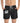 Men's Black Swim Trunks with Minimal White Surf Logo
