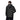 Black Windbreaker Jacket with Subtle Crest Logo – Lightweight Hooded Shell