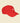 Red Low Profile Baseball Cap with Minimal White Logo — Casual Sports Dad Hat
