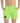 Neon Lime Swim Trunks — Minimal Black Logo Beach Shorts