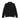 Men's Black Quarter-Zip Pullover — Subtle Linear Texture with Small Chest Graphic