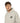 Minimal White Hoodie with Small Abstract Logo - Relaxed Casual Streetwear
