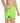 Neon Lime Swim Trunks — Minimal Black Logo Beach Shorts