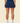 Women's A-Line Contrast Panel Slit Skirt