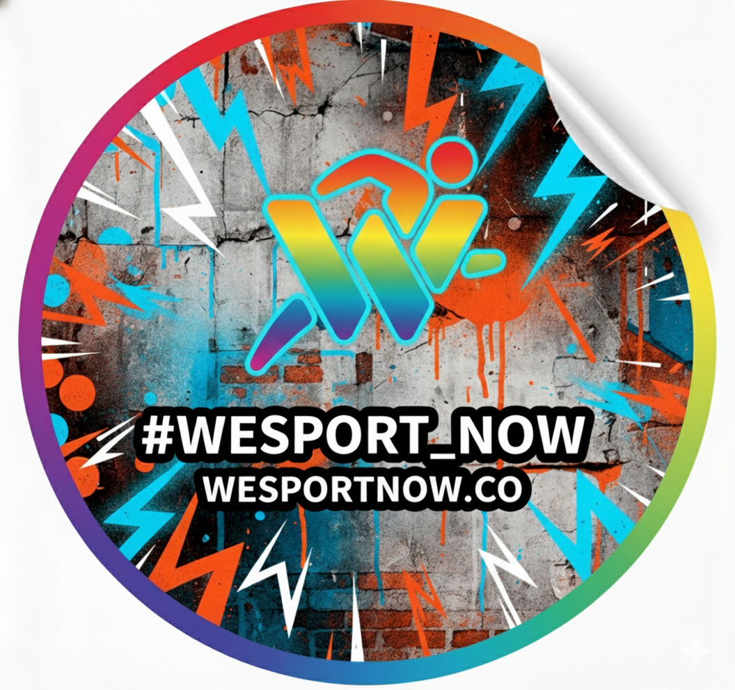 #WESPORT_NOW Sticker Rainbow Edition