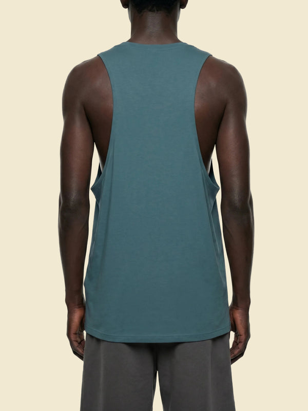 Men's Solid Color Crewneck Tank Top
