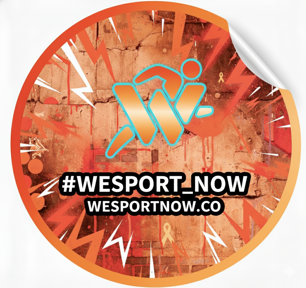 #WESPORT_NOW Sticker Orange